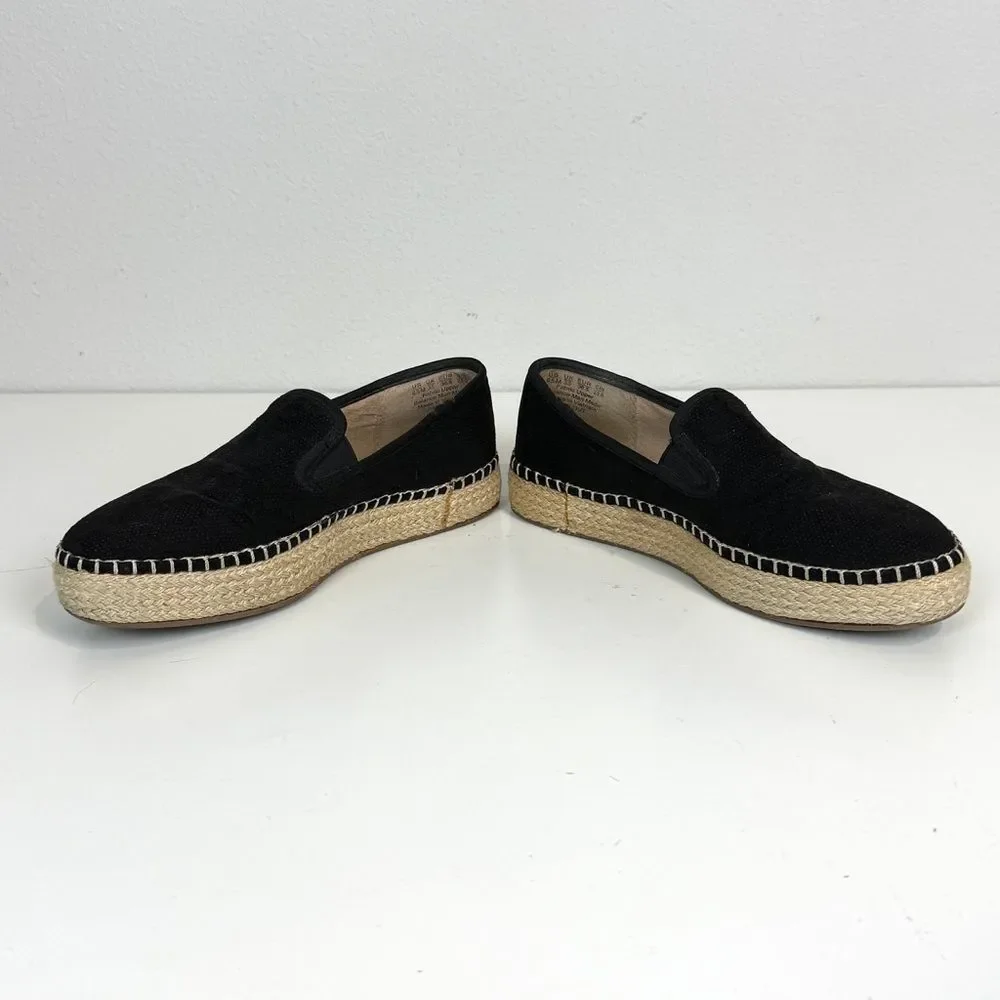 Dr Scholl’s Far Out Black Microsuede Espadrilles 6.5